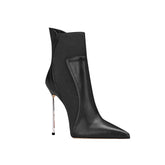 Stiletto Heel Ankle Boots - 10cm